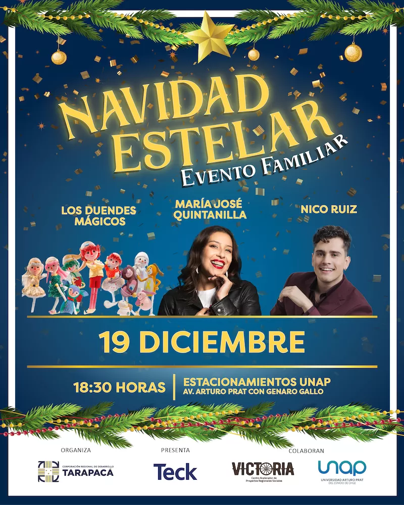 María José Quintanilla, Duendes Mágicos y Nico Ruiz se presentan hoy en espectáculo musical injusto para la comunidad