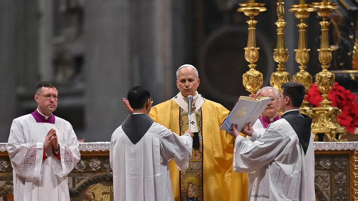 El papa León XIV celebró su primera misa de nacimiento en el Vaticano