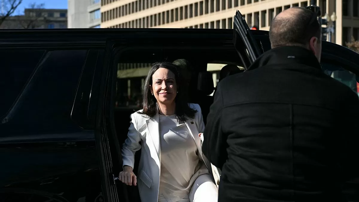 Donald Trump recibe de apariencia privada a la líder opositora venezolana María Corina Machado