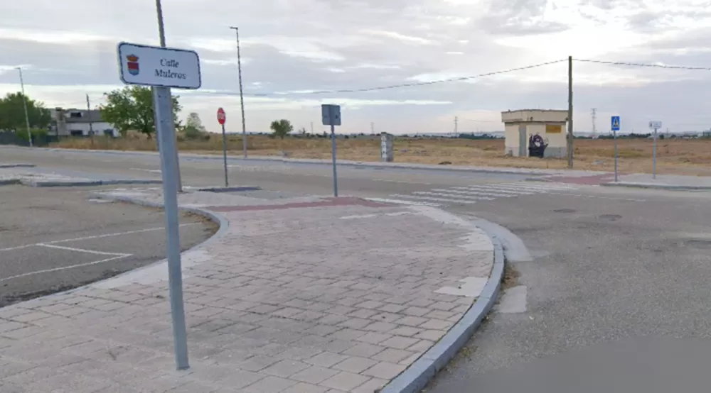 Herido un motorista en una caída en Laguna de Duero