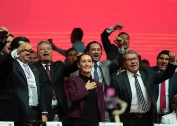 “Si a los trabajadores de México les va bien, también le va bien a nuestro país”, afirmó Claudia Sheinbaum.