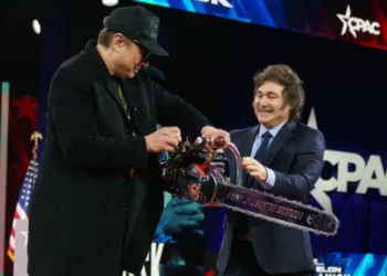 Por qué Milei le regaló espina motosierra a Musk en espina charla con la directora del FMI