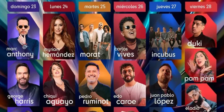 Listas presentaciones de artistas y comediantes en Festival de Viña del océano