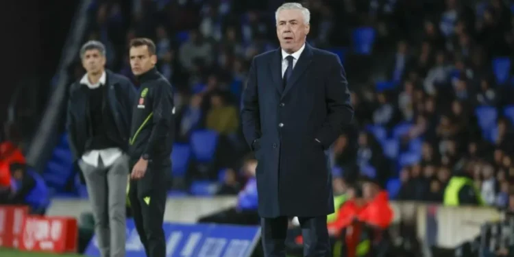 Ancelotti: “Asencio estaba afectado por los gritos y lo he cambiado”