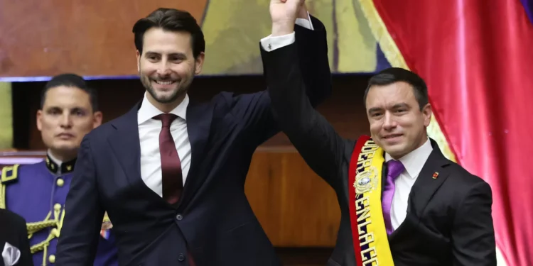 Daniel Noboa juró como presidente de Ecuador