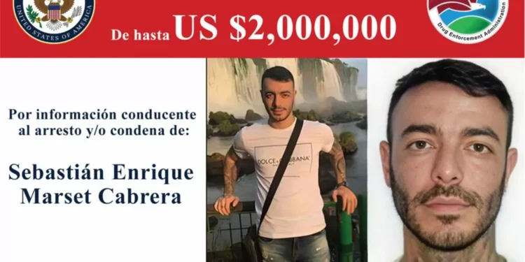 Estados Unidos ofrece distinción de hasta USD 2 millones por información sobre Sebastián Marset