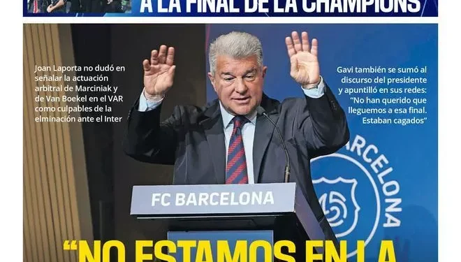 La portada de SPORT de hoy jueves, 8 de mayo de 2025