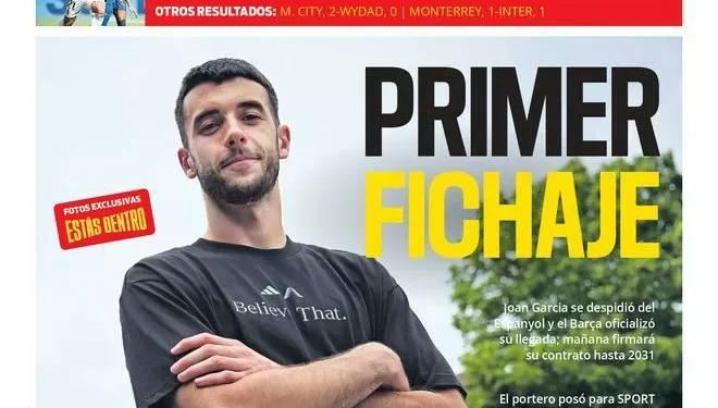 La portada de SPORT de hoy jueves, 19 de junio de 2025