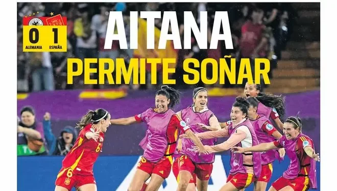 La portada de SPORT de hoy jueves, 24 de julio de 2025