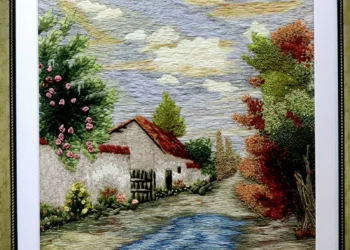 alce buena acogida del público Exposición de Bordado Crewel sigue en exhibición