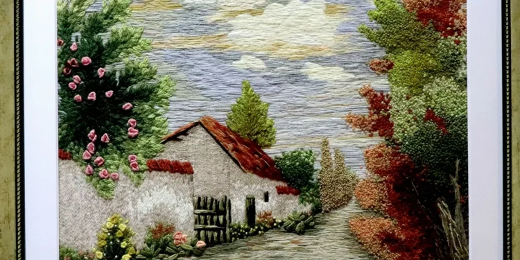 alce buena acogida del público Exposición de Bordado Crewel sigue en exhibición