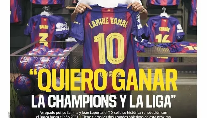 La portada SPORT de hoy, jueves 17 de julio de 2025