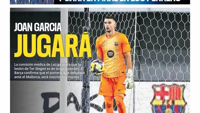 La portada de SPORT de hoy jueves, 14 de agosto de 2025
