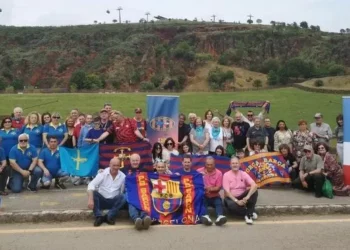 La pasión culé en terreno de oviedistas y sportinguistas: las peñas del Barça en Asturias