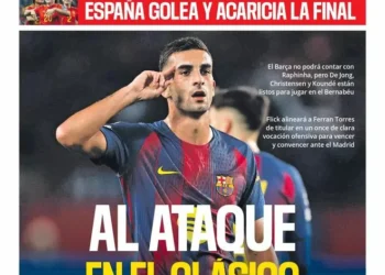 La portada de SPORT de hoy sábado, 25 de octubre de 2025