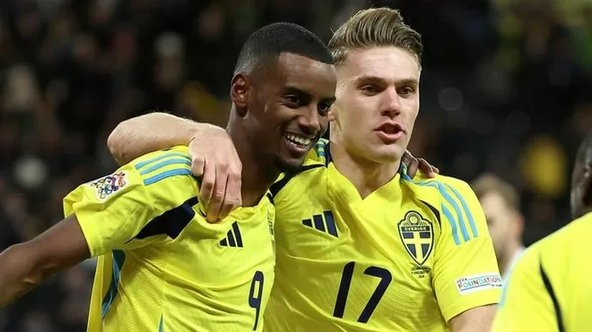 Suecia, pendiente de una carambola: fracaso mundial de Isak y Gyökeres