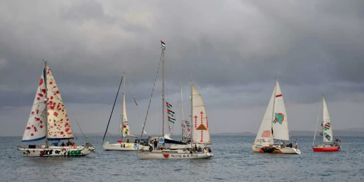 Israel intercepta embarcaciones de la Globla Sumud Flotilla en aguas internacionales