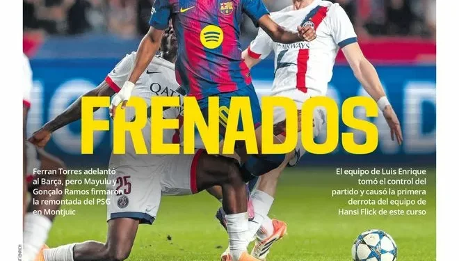 Esta es la portada de SPORT de hoy jueves, 2 de octubre de 2025