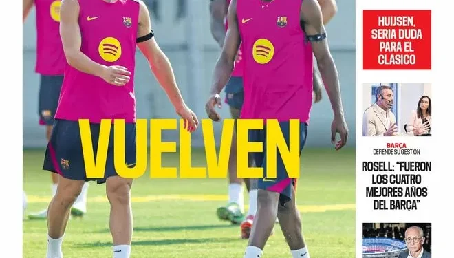 La portada SPORT de hoy, viernes 17 de octubre de 2025