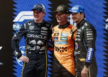 Parrilla de salida del GP de Las Vegas, con Sainz 3º y Alonso, 7º