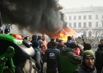 Movilización de cientos de agricultores en Bruselas versus el tratado entre Unión Europea y Mercosur