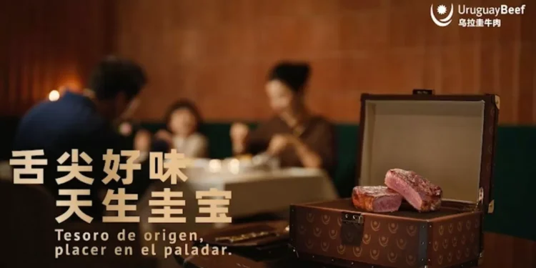 La carne uruguaya como un tesoro; así es la comunicación campaña publicitaria del INAC en China